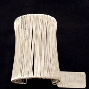 Wire wrapped wide cuff